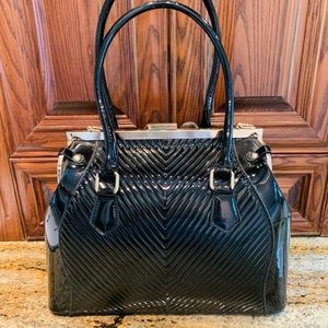 ✨Crystale Canada Black and Gold Handbag